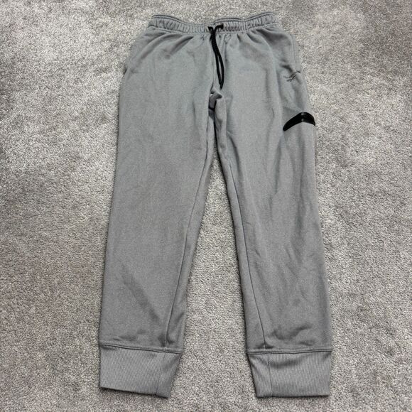 Reebok Tech Fleece Jogger Pants Men's Medium Gray Atlethic Sweatpants Training - Picture 1 of 16